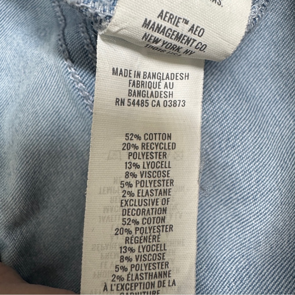 {aerie} "Everyday Soft" Blue High Rise Bootcut Stretch Pull On Denim Jeans - Picture 6 of 7